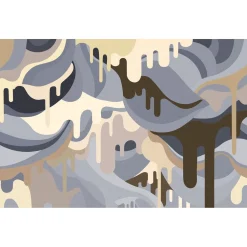 Rebel Walls Kuvatapetti Dripping Rainbow Beach non-woven mittatilaus New