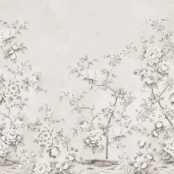 Rebel Walls Kuvatapetti Floral Chinoiserie harmaa, mittatilaus, non-woven Hot