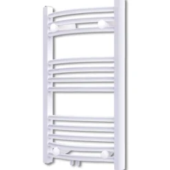 FinePRICE Kylpyhuoneen keskuslämmitys pyyheteline kaareva 500 x 764 mm Outlet