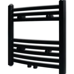 FinePRICE Kylpyhuoneen keskuslämmitys pyyheteline kaareva 480x480 mm New