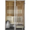 Kylpyhuonesauna Sirius Formula 1200x1240mm eri materiaaleja - Harvia New