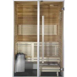 Kylpyhuonesauna Sirius Formula 1100x1140 mm eri materiaaleja - Harvia Hot