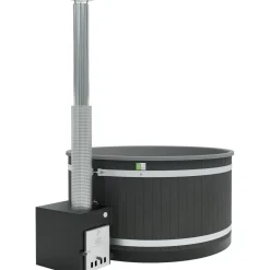 Kirami Kylpytynnyri Comfort Family L Cube, 6-8 hlöä, EP NightBlack/LightGray Hot