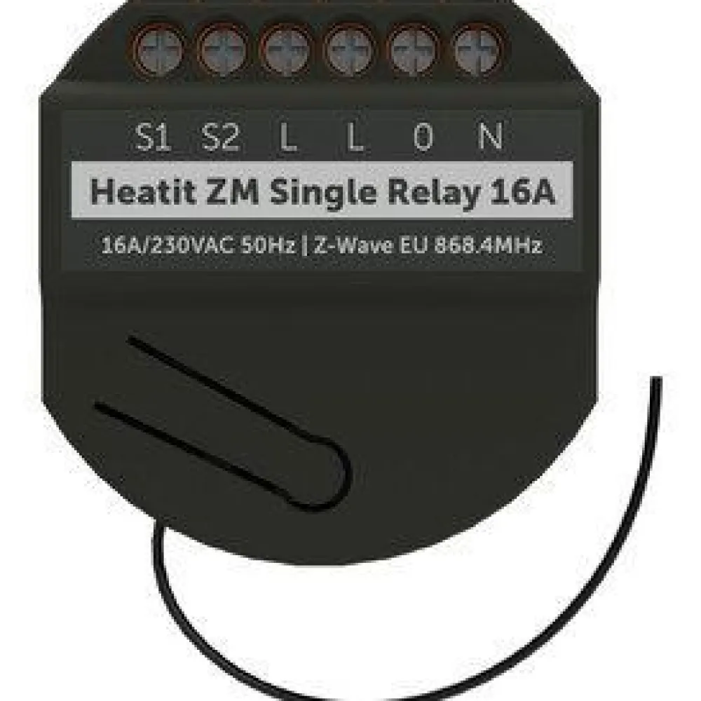 Heatit Kytkentärele Z-Wave ZM Single Relay 16A Online