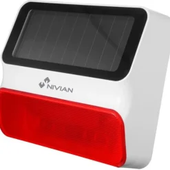 Celotron Langaton ulkosireeni Nivian Smart kotiautomaatio- ja hälytysjärjestelmiin, aurinkokennolla toimiva