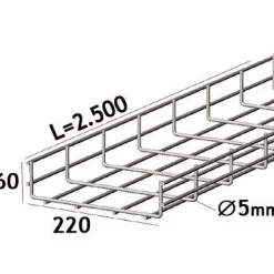 Wibe Lankahylly Aisi 316l 2.5/75/5mm RST Hot