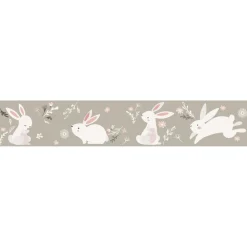 Tapetit.fi Lastenhuoneen boordi Kids Walls 45862, vinyylipinta, 0.18x5m, kukka, beige Clearance