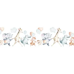 Lastenhuoneen tapetti Kids Walls 45866, vinyylipinta, 0.27x5m, kettu, monivärinen - Tapetit.fi Discount
