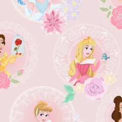 Lastenhuoneen tapetti Pastel Princess 108593, kukka, vaaleanpunainen - Sandudd New