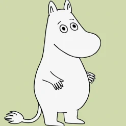 Lastenhuoneen tapetti Moomin 5181-3, 0,53x11,2m, vihreä, non-woven - Sandudd