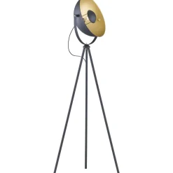 Lattiavalaisin Chewy 160cm E27 mattamusta/kulta - Trio Outlet
