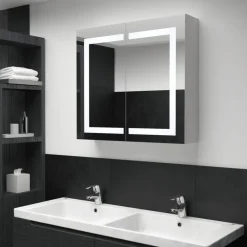 Led kylpyhuoneen peilikaappi 80x12,2x68 cm - FinePRICE Clearance