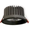 LED-alasvalo OPUS OPU45LBL IP65 4500 lm 840 musta karkaistulla lasikuvulla ulkokäyttöön - Ensto Sale
