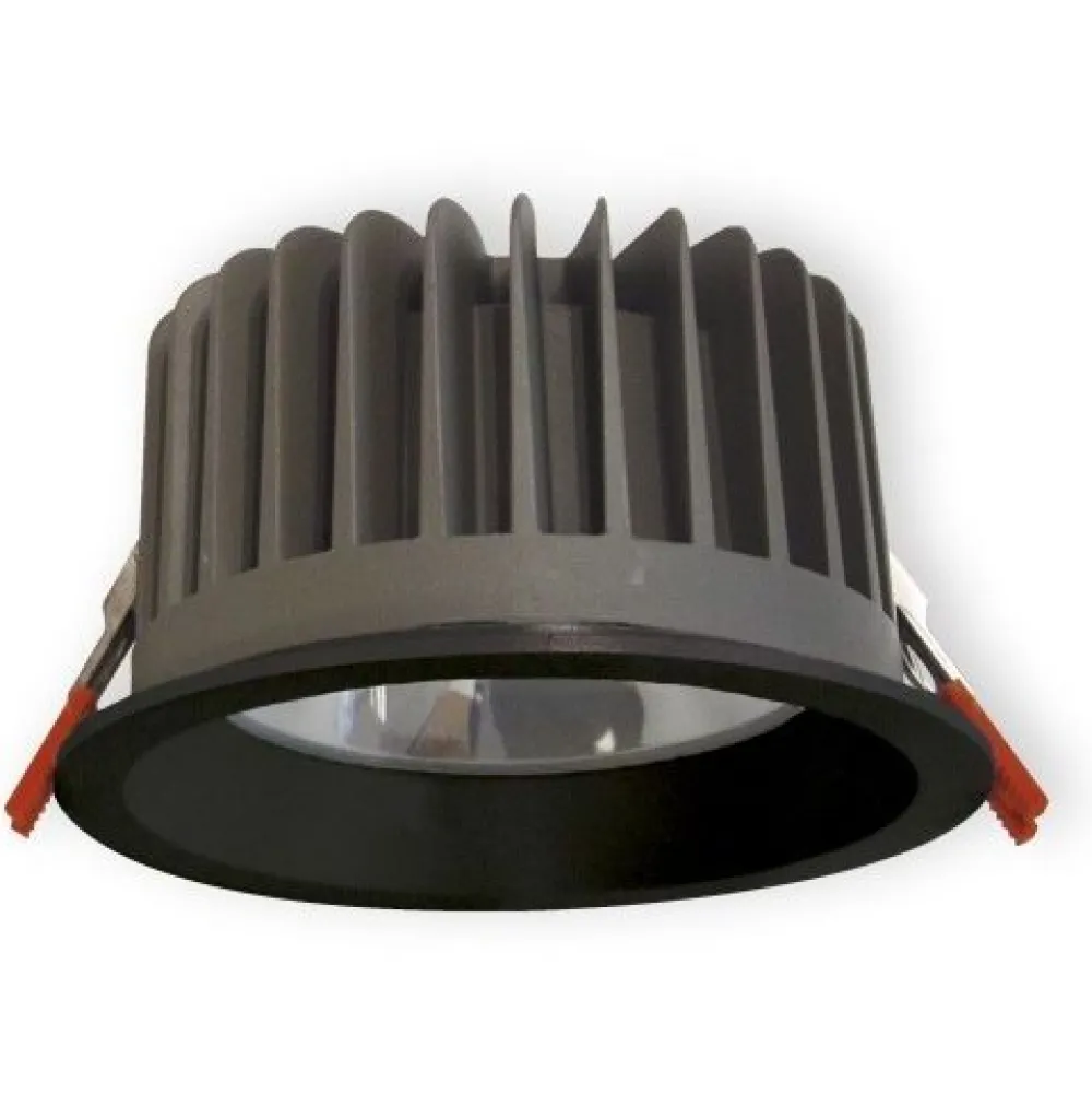 LED-alasvalo OPUS OPU45LBL IP65 4500 lm 840 musta karkaistulla lasikuvulla ulkokäyttöön - Ensto Sale