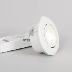 FTLight LED-alasvalo Pallas, 6W, 450lm, IP44, 38°, himmennettävä, valkoinen, eri vaihtoehtoja Sale