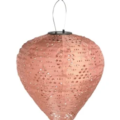 LED-aurinkokennolyhty Greatham, IP44, roosa - House Nordic