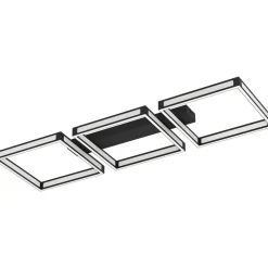 Eglo LED-Kattovalaisin Altaflor 3-osainen 100x31,5cm musta New