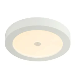LED-kattovalaisin Paula Ø22,6x3,5cm 18W liiketunnistimella valkoinen - Globo Outlet