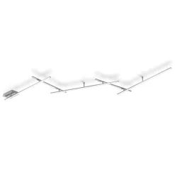 LED-kattovalaisin Indira 65x2450x500 mm harjattu teräs - Trio Clearance