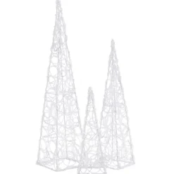 FinePRICE LED-koristevalokartiosarja akryyli 30/45/60 cm eri värejä Online