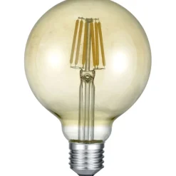 Trio LED-lamppu E27 filament globe 6W 600lm 2700K ruskea Sale