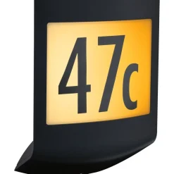 LED-numerovalaisin liike- ja hämärätunnistimella Padea, Smart Home Zigbee 3.0, IP44, antrasiitti - Paulmann Best