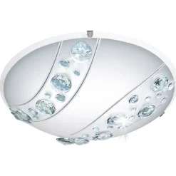 Eglo LED-plafondi Nerini Ø315mm valkoinen kristalli 95576 Best