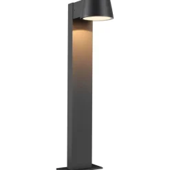 Paulmann LED-pollarivalaisin Capea, IP44, 50cm, 2200K, antrasiitti Hot