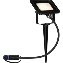 LED-puutarhaspotti Plug & Shine Fluter, IP65, 3000K, 6,8W, musta - Paulmann Hot