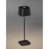LED-pöytävalaisin Capri ladattava musta - Konstsmide