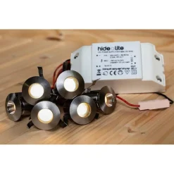 Hide-a-lite LED-saunavalaisinsetti Heatspot G2 2700K teräs Online