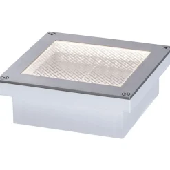 LED-terassivalaisin liiketunnistimella Brick, IP67, 10x10cm, 3000K, alumiini - Paulmann Outlet