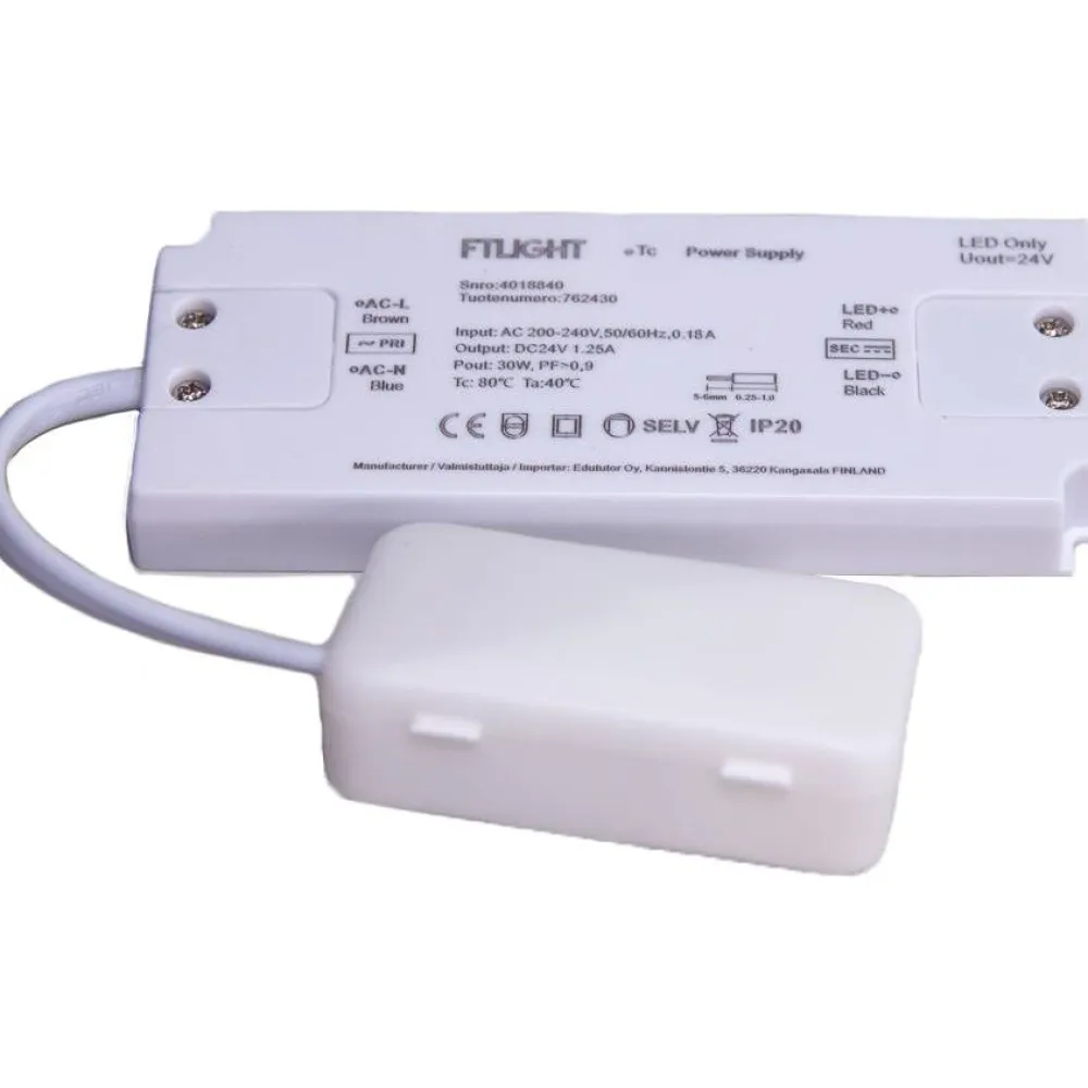 FTLight LED-vakiojännitelähde 30W 24V IP20 Discount