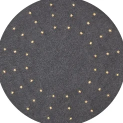 Star Trading LED-valaistu kuusenalusmatto Granne, 80cm, harmaa Hot