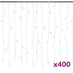LED-valonauhaverho jääpuikot 10 m 400 LEDiä eri värejä - FinePRICE Discount
