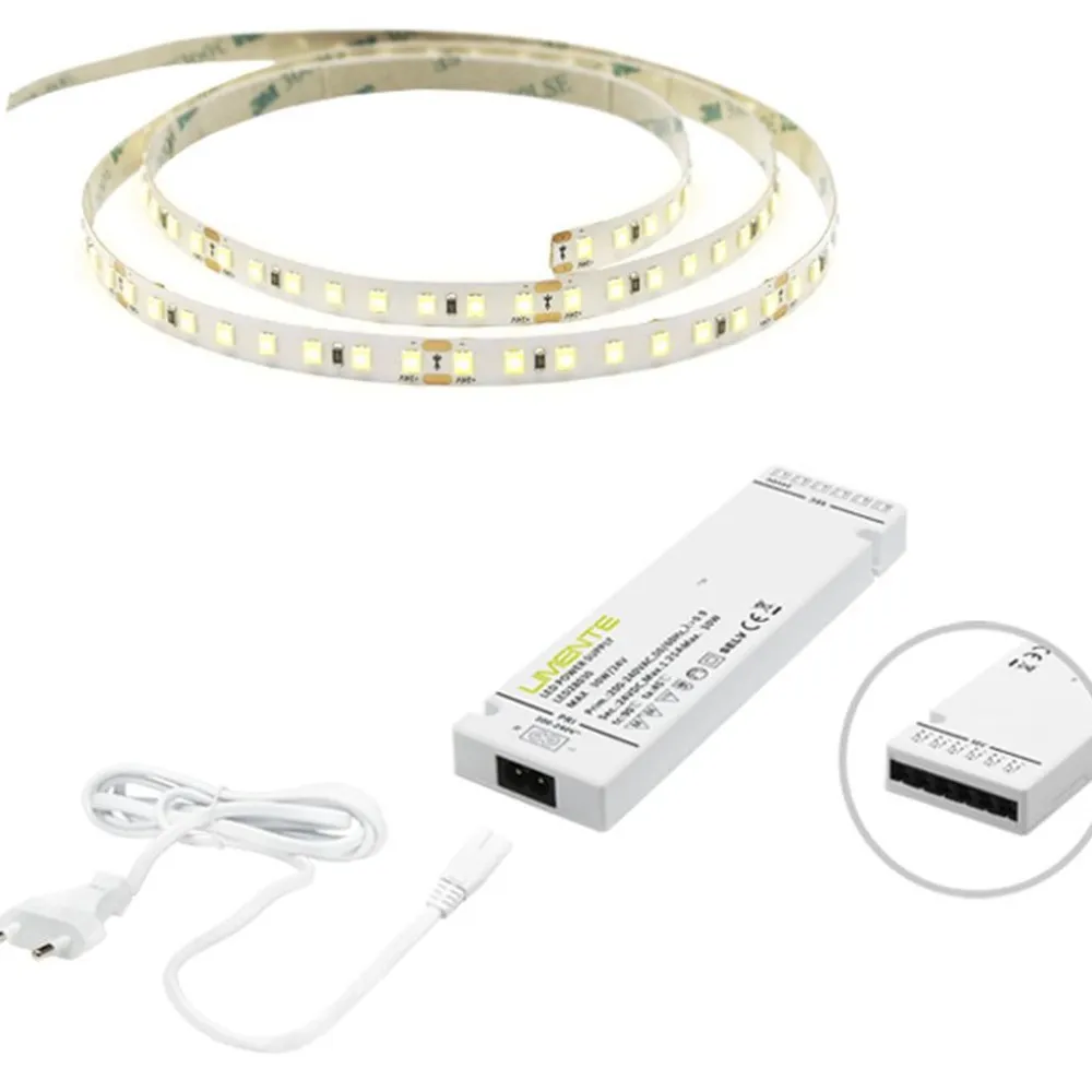 LED-valonauha + virtalähde KIT-PROCOM, 5m - Limente Discount