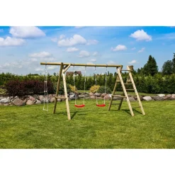 Palmako Leikkiteline Henry sis. 2 keinua + kiipeilyteline + köysitikkaat Discount