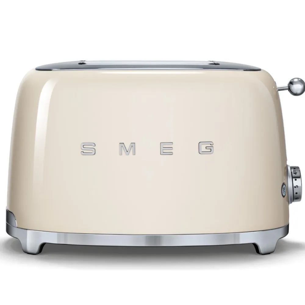 Leivänpaahdin TSF01CREU 2-viipaleen kerma - Smeg Discount