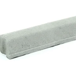 Liimattava reunakivi suora 1000x130x120 mm sileä harmaa - Rudus Hot