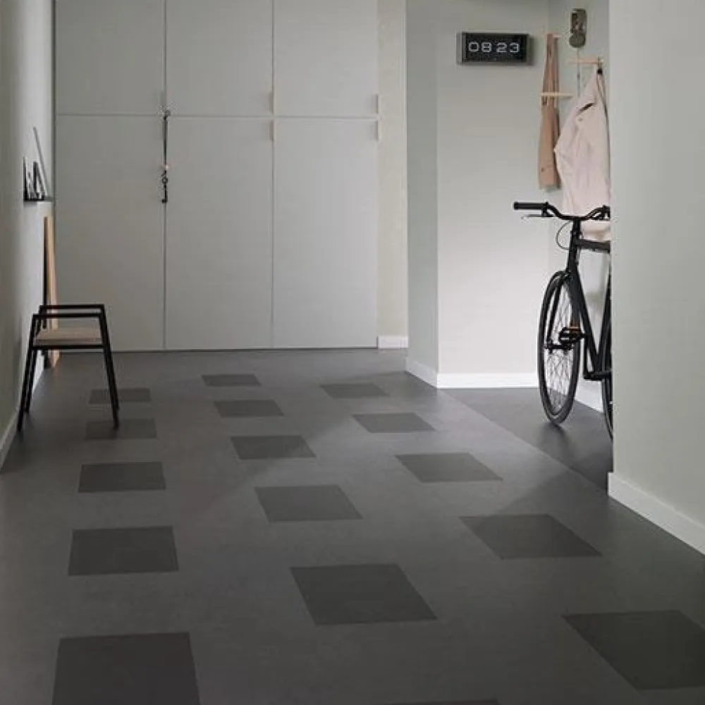 Forbo Linoleumilaatta Marmoleum Click Volcanic Ash 30x30 cm tumma harmaa Online