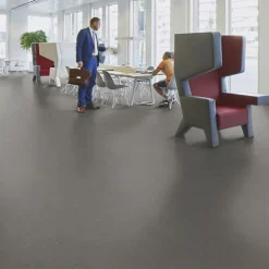 Forbo Linoleumilaatta Marmoleum Click Nebula 30x30 cm keskiruskean harmaa Best