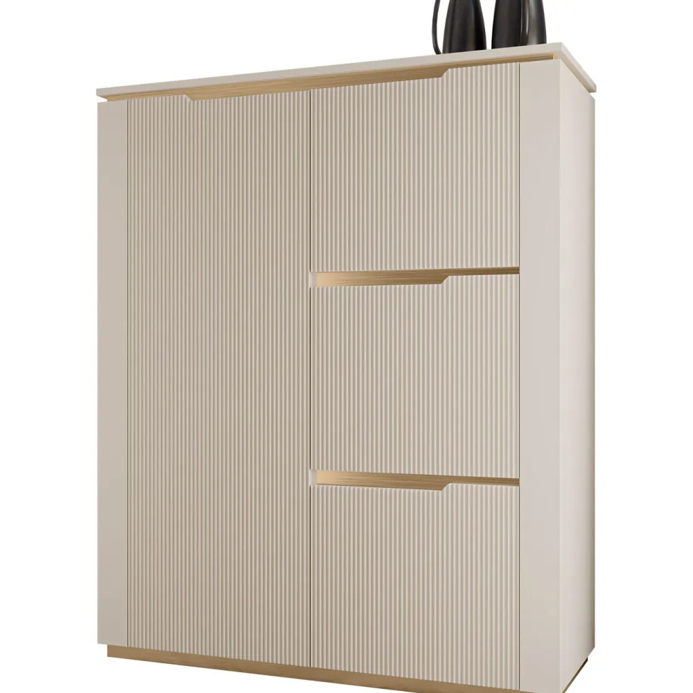Lipasto 4D HILAFIN, 106x131cm, beige - Nomla Best