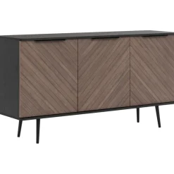 Lipasto K3D PINELLI PN01, 80x150cm, musta/ruskea - Nomla Sale