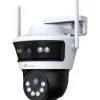 Lisävalvontakamera Nivian PT-Dual-Dome kamerapakettiin, 4MP (2+2) kaksoiskamera, yönäkö - Celotron