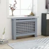FinePRICE Lämpöpatterin suoja antrasiitti 112x19x81cm mdf Clearance