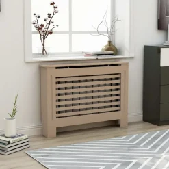FinePRICE Lämpöpatterin suoja 112x19x81cm mdf Sale