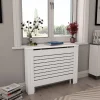FinePRICE Lämpöpatterin suojat 2 kpl valkoinen 112x19x81,5 cm mdf Sale
