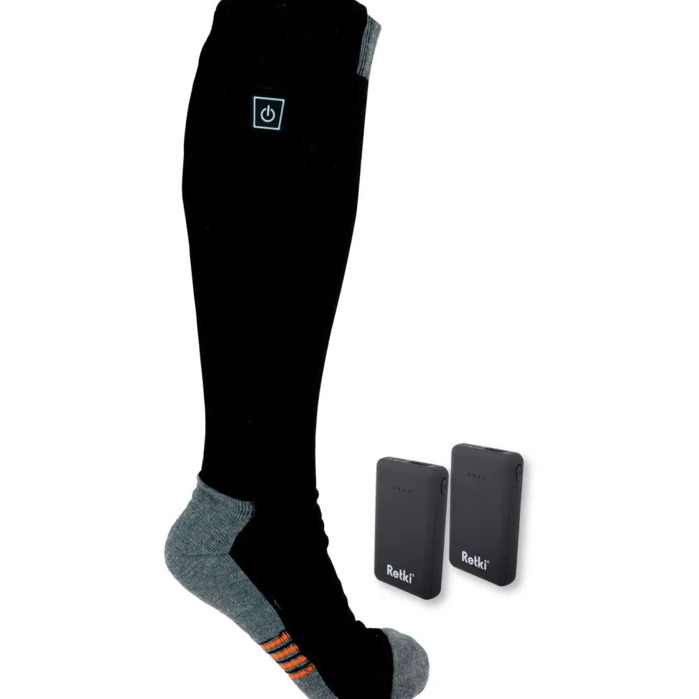 Lämpösukat , akulla, 3000mAh, L/XL - Retki Online
