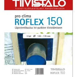 Läpivientikaulus Roflex 150 LVI-putken kaulus 120-170mm putkelle 3 kpl/pkt - Tiivistalo Hot