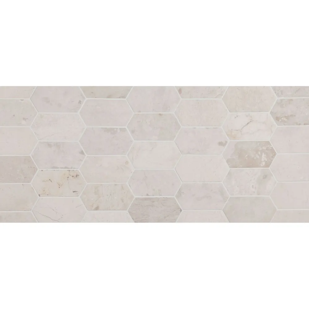 Qualitystone Luonnonkivilaatta Picket White Marble, 100x200mm Clearance